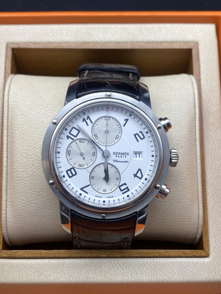 Montre Hermes Clipper Chronographe Automatique 44 Mm