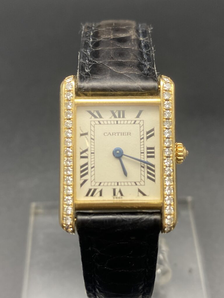Cartier Tank de Louis Gold Diamants 21MM Quartz