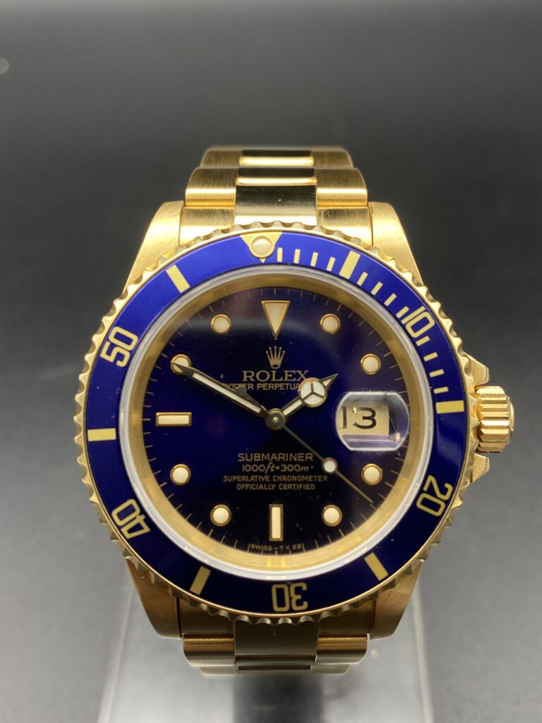 Rolex Submariner 16613 Bleu Or