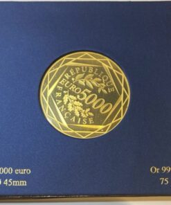 Monnaie Paris 5000 euro OR 75grs 999% 2012