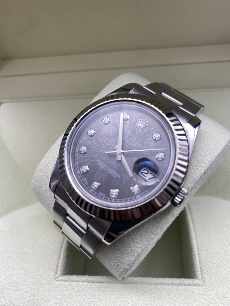 Rolex Datejust ref 116334 Index Diamants Fond Météorite