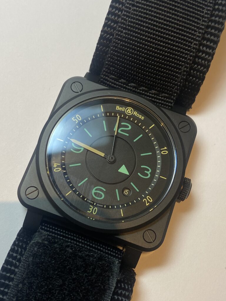 Bell & Ross Br 03-92 Ceramic Bi-Compass Br0392-Idc-Ce/Srb