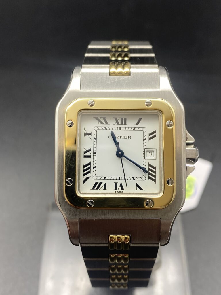 Cartier Santos Full Set Or/Acier 1990