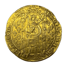 MONNAIE ROYALE FRANCAISE OR CHARLES V LE SAGE FRANC A PIED — photo 1