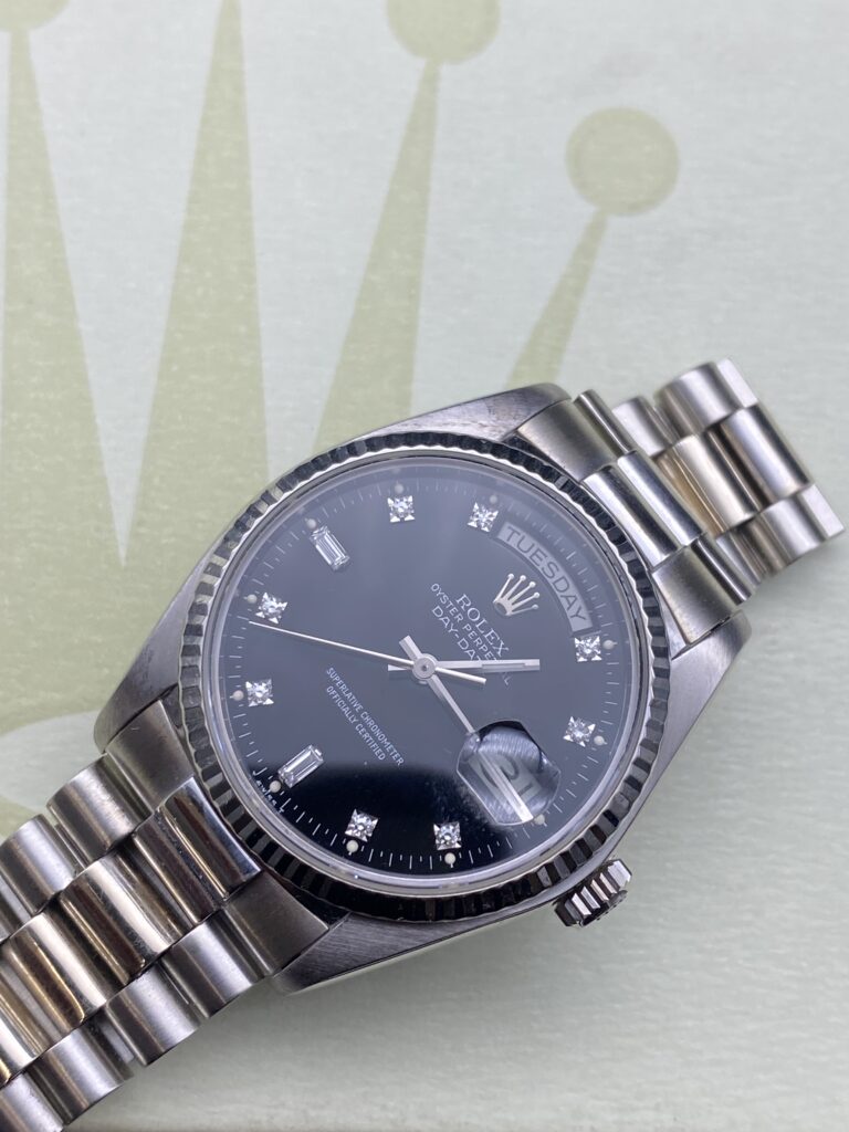 Rolex Day-Date ref 18039 Index Diamants
