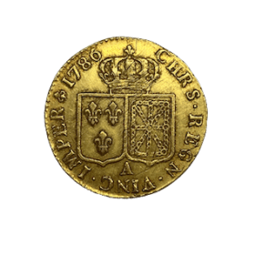 LOUIS D'OR A LA TETE NUE LOUIS XVI 1786A — photo 2