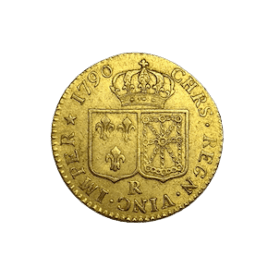 LOUIS D'OR A LA TETE NUE LOUIS XVI 1790R — photo 2