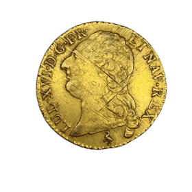 LOUIS D'OR A LA TETE NUE LOUIS XVI 1786A — photo 1