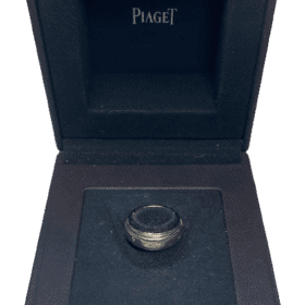 BAGUE PIAGET MODELE POSSESSION OR BLANC 18K ET DIAMANTS — photo 2