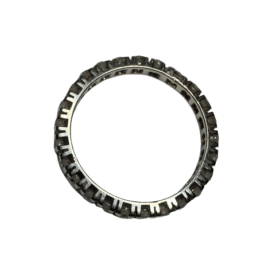 BAGUE ALLIANCE PLATINE DIAMANTS (T.57) — photo 2
