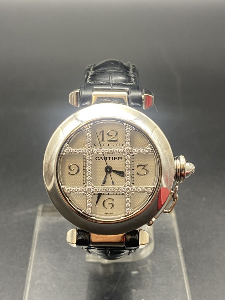 Cartier Pasha White Gold Full Set 2007 Grill ref 2400