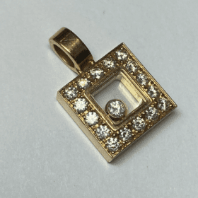 PENDENTIF CHOPARD "HAPPY DIAMONDS" OR 18K DIAMANTS — photo 4