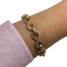BRACELET VAN CLEEF & ARPELS OR JAUNE 18K VINTAGE — photo 6