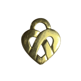 PENDENTIF POIRAY "COEUR ENTRELACE" GM OR 18K — photo 1