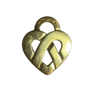 PENDENTIF POIRAY "COEUR ENTRELACE" GM OR 18K — photo 2
