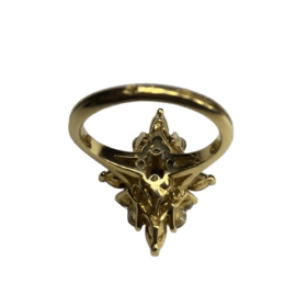 BAGUE MARQUISE OR JAUNE 18K RUBIS ET DIAMANTS (T.53) — photo 5