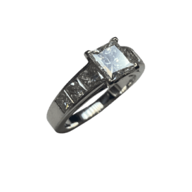 BAGUE SOLITAIRE OR 18K ET DIAMANTS DONT 1,13 CTS GIA (T.49) — photo 1