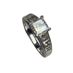 BAGUE SOLITAIRE OR 18K ET DIAMANTS DONT 1,13 CTS GIA (T.49) — photo 4