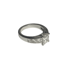BAGUE SOLITAIRE OR 18K ET DIAMANTS DONT 1,13 CTS GIA (T.49) — photo 5