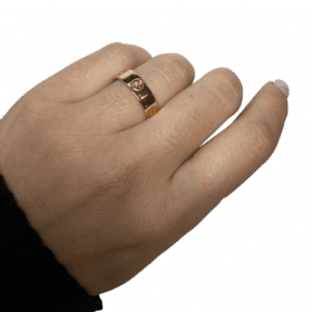 BAGUE CARTIER LOVE OR ROSE 18K (T.58) — photo 3