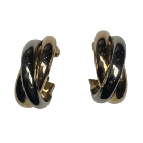 BOUCLES D'OREILLES CARTIER TRINITY OR 18K — photo 1
