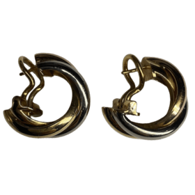 BOUCLES D'OREILLES CARTIER TRINITY OR 18K — photo 2
