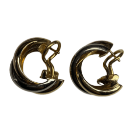 BOUCLES D'OREILLES CARTIER TRINITY OR 18K — photo 3