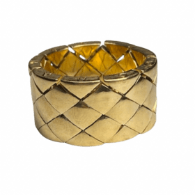 BAGUE CHANEL MATELASSE OR JAUNE 18K (T.54) — photo 1