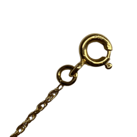 COLLIER OR JAUNE 18K ET DIAMANT ENV. 1 CARAT — photo 4