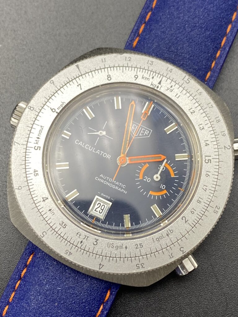 Heuer Calculator Chronograph ref 150.633