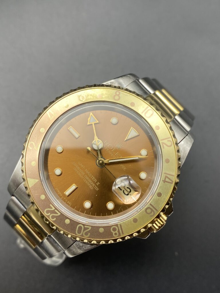 Rolex GMT-MASTER II Rootbeer ref 16713 Full Set
