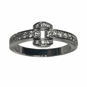 BAGUE PIAGET MISS PROTOCOLE OR 18K ET DIAMANTS (T.54) — photo 7