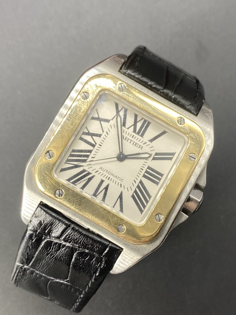 Cartier Santos 100 Xl Or et Acier ref 2656