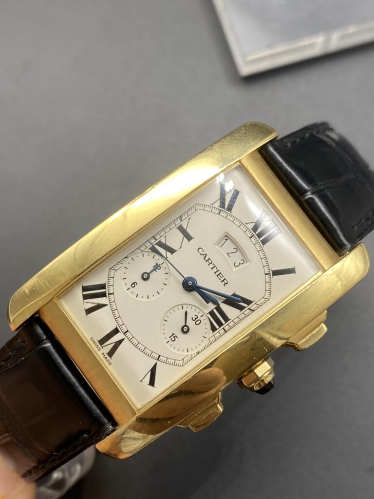Cartier Tank Américaine Dial Swiss Quartz Men's Watch Tank Americaine 18K ref 2568