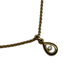 COLLIER CHOPARD HAPPY DIAMONDS OR JAUNE 18K ET DIAMANT — photo 1