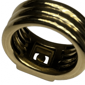 BAGUE CHOPARD HAPPY DIAMONDS OR JAUNE 18K ET DIAMANT (T.53) — photo 5