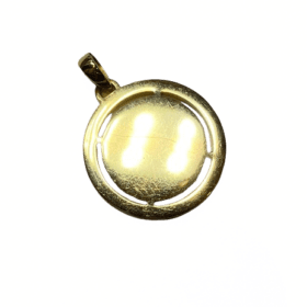 MEDAILLE A. AUGIS OR 18K DIAMANTS EMERAUDES + QU'HIER - QUE DEMAIN — photo 5