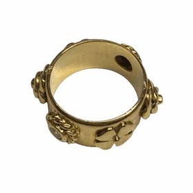 BAGUE CHANEL LES 3 SYMBOLES OR JAUNE 18K ET DIAMANTS (T.49) — photo 4