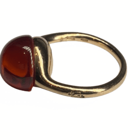 BAGUE POMELLATO "ROUGE PASSION" OR 9K SAPHIR ORANGE (T.51) — photo 5