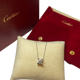 COLLIER CARTIER C DE CARTIER OR 18K DIAMANT ENV 1,10CTS — photo 8