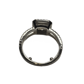 BAGUE SOLITAIRE OR 18K DIAMANTS DONT CENTRAL ENV. 0,70CT (T.46) — photo 4