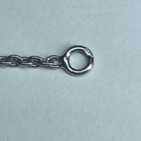 COLLIER OR BLANC 18K ET DIAMANTS — photo 3