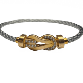 BRACELET FRED CHANCE INFINIE OR ROSE 18K ET DIAMANTS — photo 1