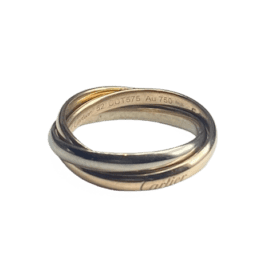 BAGUE CARTIER TRINITY PM 3 OR 18K (T.52) — photo 1