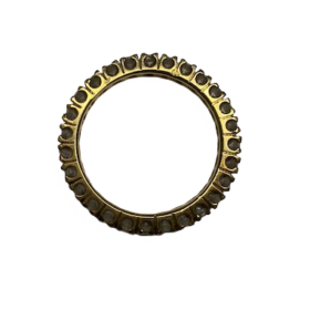 BAGUE ALLIANCE AMERICAINE OR 18K DIAMANTS (T.62) — photo 3