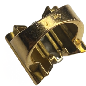 BAGUE TANK OR 18K PLATINE DIAMANTS (T.49) — photo 5