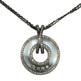 COLLIER CHOPARD HAPPY DIAMONDS OR 18K ET DIAMANTS — photo 1