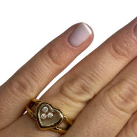 BAGUE CHOPARD HAPPY DIAMONDS OR 18K DIAMANTS (T.53) — photo 7