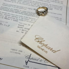 BAGUE CHOPARD HAPPY DIAMONDS OR 18K DIAMANTS (T.53) — photo 8