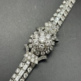 Art deco platine 20 carats diamants — photo 3